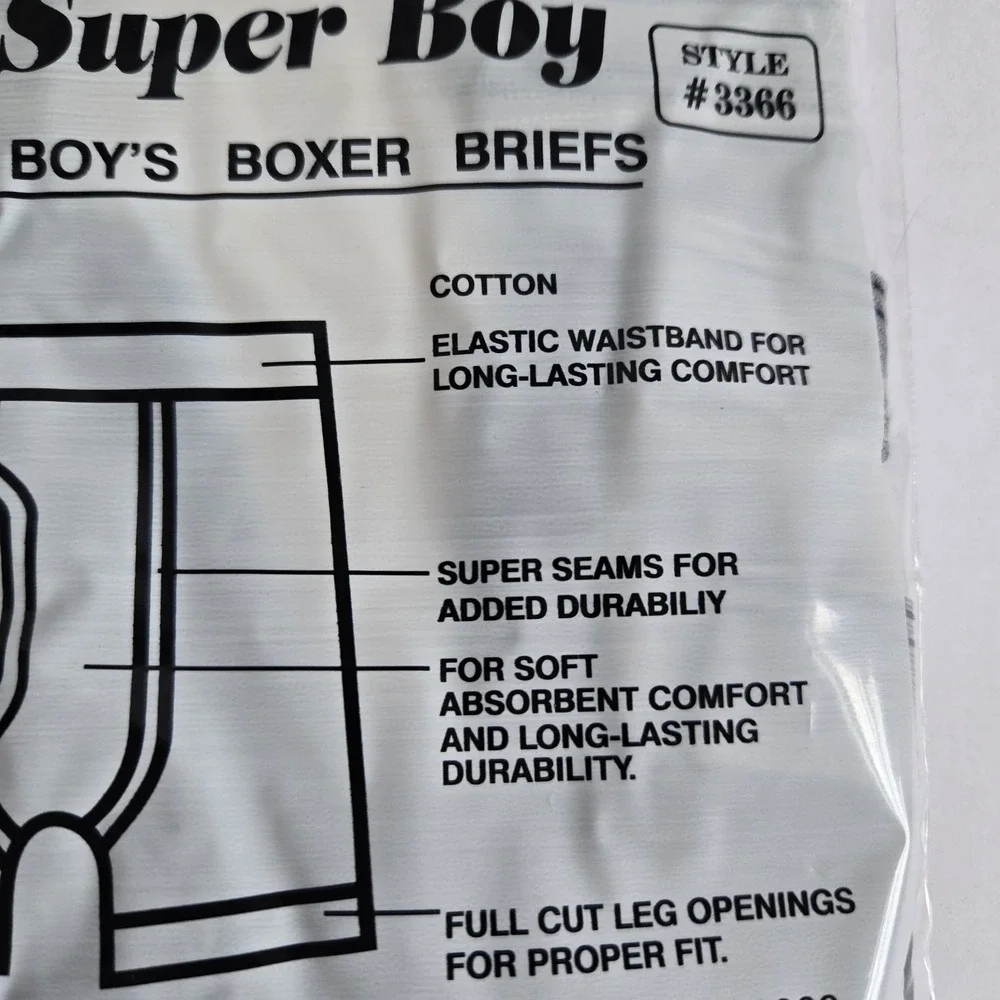 NEW Lot Of 3 3-packs Boys BOXER BRIEFS Size S 4-6 Assorted Colors Super Boy‎
